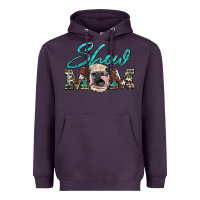 Plum show mom aztec cowhide heifer Heavyweight Hoodie - Artiststas