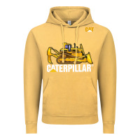 Vintage Mustard bulldozercat 1 Vintage Hoodie - ArtChic