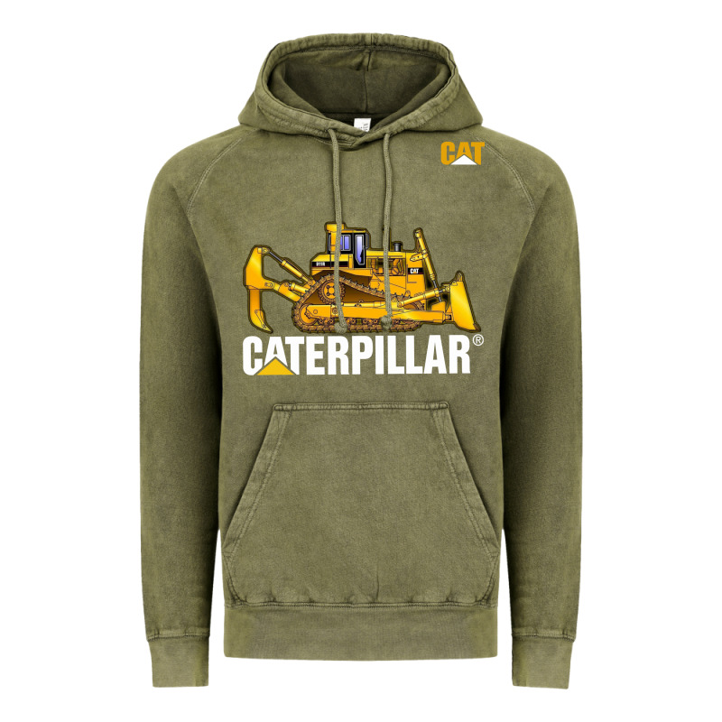 Bulldozercat 1 Vintage Hoodie by ArtChic | Teevron
