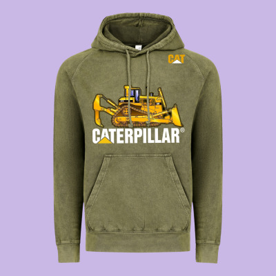 Bulldozercat 1 Vintage Hoodie Designed By Artchic