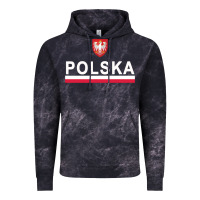 Cloud Black Sporty Polska Flag And Emblem Polish Coat Of Arms Pullover Hoodie Vintage Hoodie - ArtChic