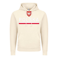 Vintage Artic Sporty Polska Flag And Emblem Polish Coat Of Arms Pullover Hoodie Vintage Hoodie - ArtChic