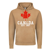 Vintage Camel vintage canada est.1867 maple leaf canadian flag r Vintage Hoodie - ArtChic