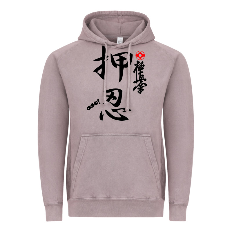 Karate Kyokushin Osu Kanji Vintage Hoodie by ArtChic | Teevron