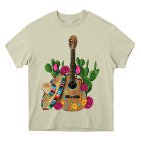 Mossy ,mexican sombrero guitar rose cactus Heavy Core Tee - Artiststas