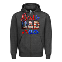 Charcoal Heather Best Dad Ever Zipper Hoodie - LillyAllenDesigns