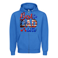 True Royal Best Dad Ever Zipper Hoodie - LillyAllenDesigns