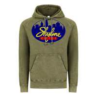 Vintage Olive skyline chili Vintage Hoodie - ArtChic