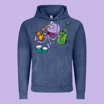 Squiddly Diddly Vintage Hoodie Designed By Artchic