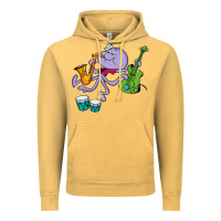 Vintage Mustard squiddly diddly Vintage Hoodie - ArtChic