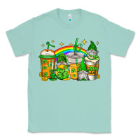 Seafoam st patricks day gnomes coffee cups Classic Tee - Jasminsmagicworld