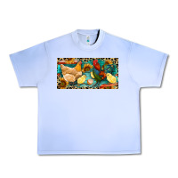 Grape Ice Chicken rooster and chicks with leopard Urban Heavy Tee - RanaPortraitStore