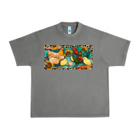 Tornado Chicken rooster and chicks with leopard Urban Heavy Tee - RanaPortraitStore