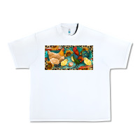 White Chicken rooster and chicks with leopard Urban Heavy Tee - RanaPortraitStore