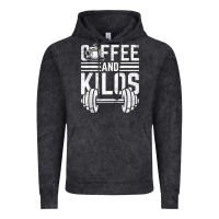 Vintage Black Coffee And Kilos Weightlifting Gift Vintage Hoodie - ArtChic