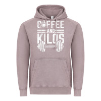 Vintage Zinc Coffee And Kilos Weightlifting Gift Vintage Hoodie - ArtChic