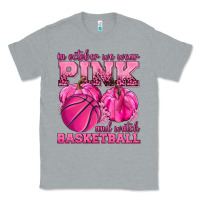 Heather Grey In October We Wear Pink and Watch Basketball Classic Tee - texasbilliewilder