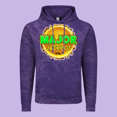 Major Jackpot Design - Pokie Designs Vintage Hoodie Designed By Artchic