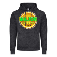 Vintage Black MAJOR JACKPOT Design - Pokie Designs Vintage Hoodie - ArtChic