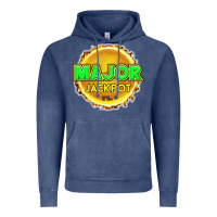 Vintage Denim MAJOR JACKPOT Design - Pokie Designs Vintage Hoodie - ArtChic