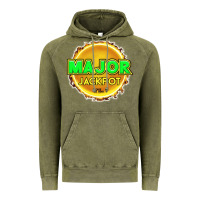Vintage Olive MAJOR JACKPOT Design - Pokie Designs Vintage Hoodie - ArtChic