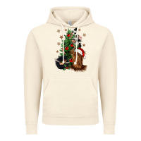 Vintage Artic heifer cow gnomies christmas tree Vintage Hoodie - CowGirlArtShop