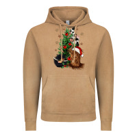 Vintage Camel heifer cow gnomies christmas tree Vintage Hoodie - CowGirlArtShop