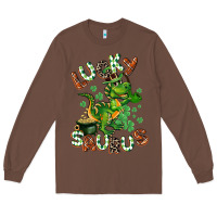 Chestnut Lucky Saurus Long Sleeve Tee - CowGirlArtShop