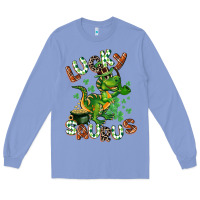 Colony Blue Lucky Saurus Long Sleeve Tee - CowGirlArtShop