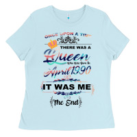 Baby Blue The Queen Reigning Since 1990 Ladies Tee - Bettercallsaul