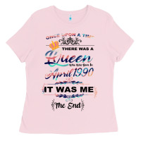 Bubblegum Pink The Queen Reigning Since 1990 Ladies Tee - Bettercallsaul
