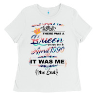 White The Queen Reigning Since 1990 Ladies Tee - Bettercallsaul