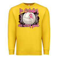 Lemon in october we wear pink volleyball Premium Sweatshirt - BarkalooDesign