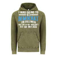 Vintage Olive i was going to be a democrat for halloween political t shirt t shirt Vintage Hoodie - StudioElite