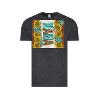Vintage Black nana sunflowers and turquoise gemstones Vintage Tee - TumblerDesignByShophia