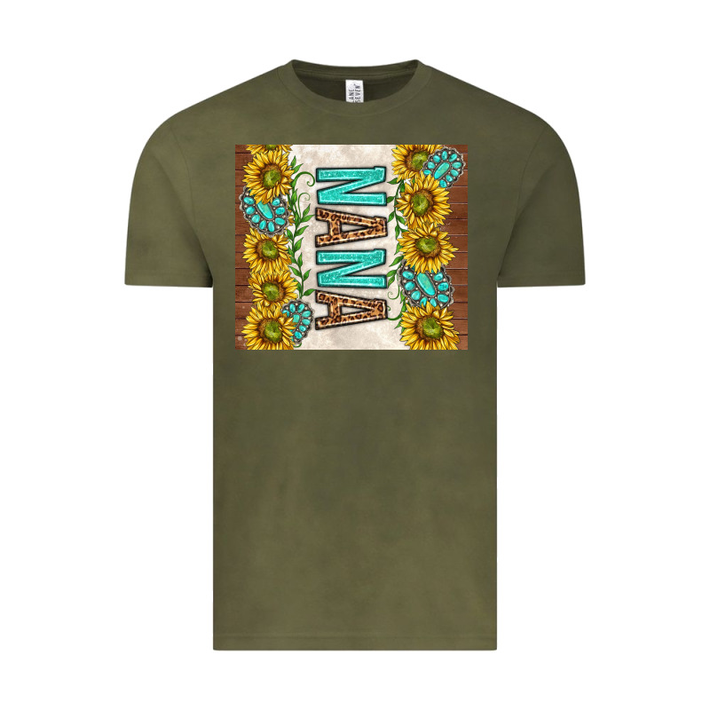 Nana Sunflowers And Turquoise Gemstones Vintage Tee by TumblerDesignByShophia | Teevron