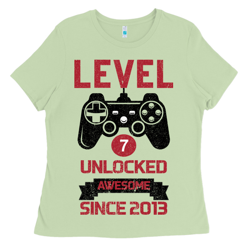 Kids Level 7 Unlocked Awesome Since 2013 Ladies Tee by Bettercallsaul | Teevron