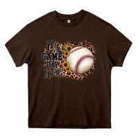 Chocolate Brown it's game day y'all baseball Heavy Core Tee - JahusDesignShop