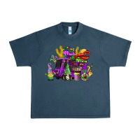 Midnight Navy mardi gras gnome truck Urban Heavy Tee - CowGirlArtShop