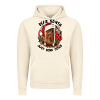 Vintage Artic dear santa just send cows Vintage Hoodie - CowGirlArtShop