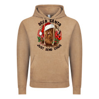 Vintage Coffee dear santa just send cows Vintage Hoodie - CowGirlArtShop
