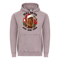 Vintage Zinc dear santa just send cows Vintage Hoodie - CowGirlArtShop