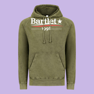 West Wing President Bartlet Vintage Hoodie Designed By Studioelite