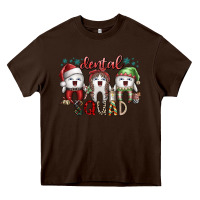 Chocolate Brown dental squad Heavy Core Tee - SublimationCraftShop