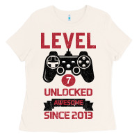 Bone Kids Level 7 Unlocked Awesome Since 2013 Ladies Tee - Bettercallsaul