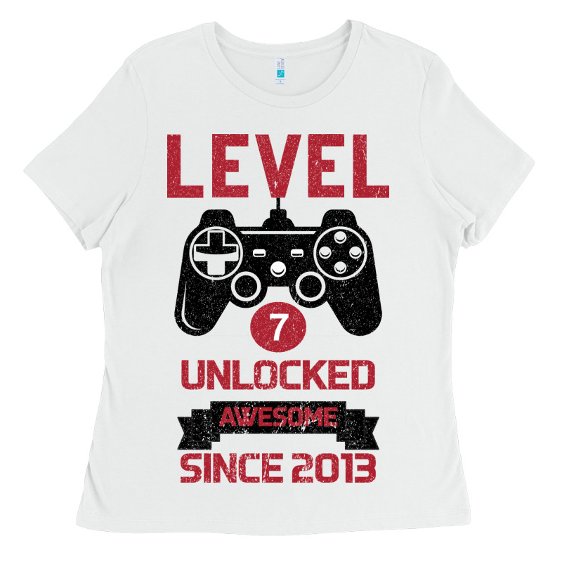 Kids Level 7 Unlocked Awesome Since 2013 Ladies Tee by Bettercallsaul | Teevron