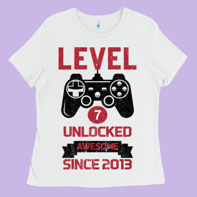 Kids Level 7 Unlocked Awesome Since 2013 Ladies Tee Designed By Bettercallsaul