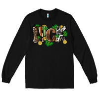 Black Western luck St. Patrick's Day Long Sleeve Tee - CowGirlArtShop