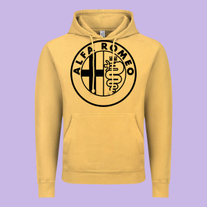 Alfa Racing Big Vintage Hoodie Designed By Pixelflow