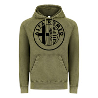Vintage Olive alfa racing big Vintage Hoodie - PixelFlow